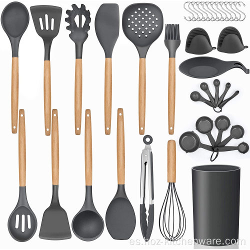 38 piezas Juego de utensilios de cocina de silicona